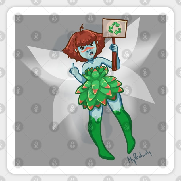 Badass Eco Fairy Sticker by myprofanity